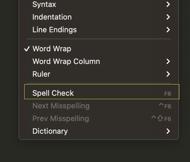 Enable Spell check Sublime Text